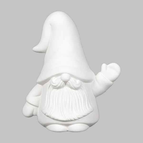 High Five Gnome - 4L x 5.5W x 6.5H - Earthenware