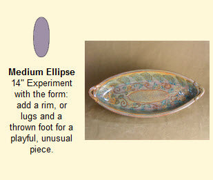 Plaster Mold – Ellipse – Medium