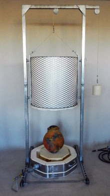 Crucible - Easy Riser-tm  - Raku Kiln with Stainless-Steel Shell - Propane